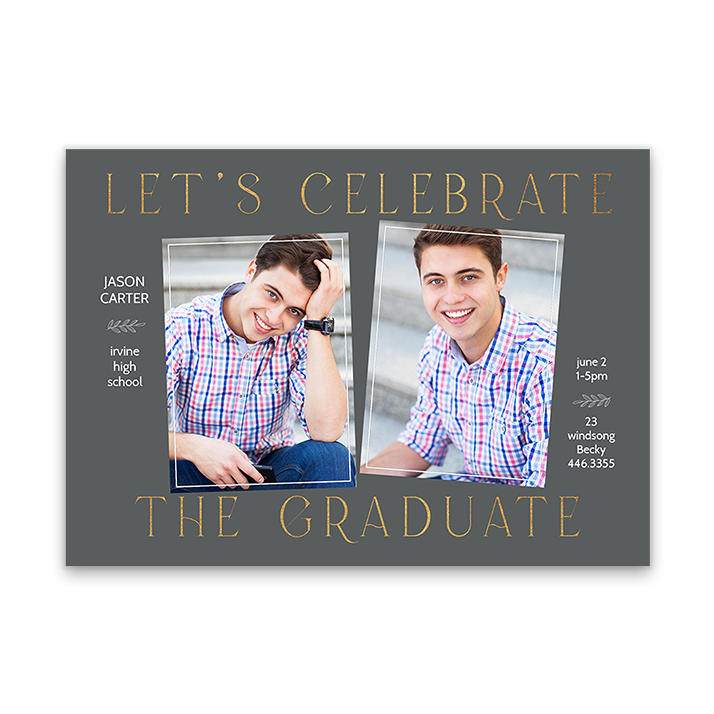 Celebrate the Graduate - Gray