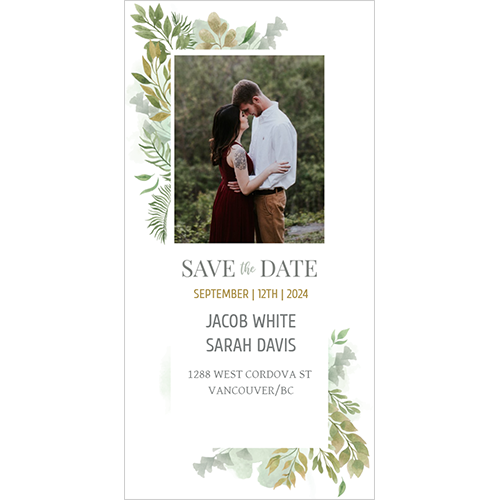 Save the Date Beautiful Watercolor