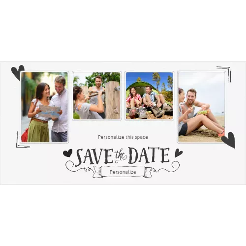 Save the Date Grey L