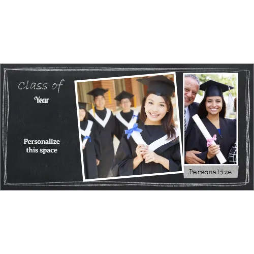 Graduation Invitation Black Board