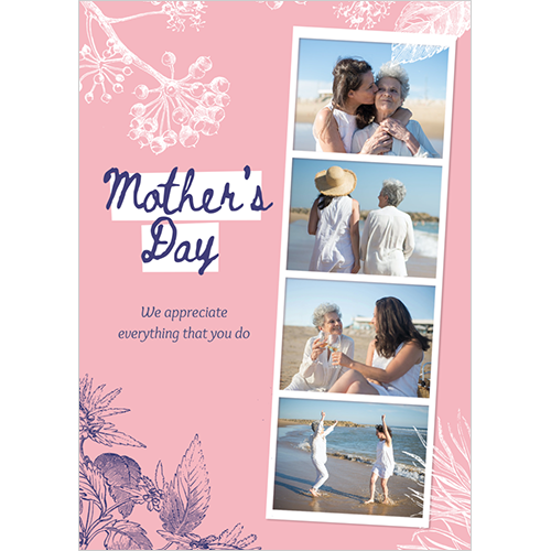 Mother's Day Multi Photo Pink